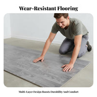 Thickened Floor Leather Wear-Resistant PVC Floor Sheet Easy to Install Roll-out Flooring for DIY Enthusiasts, Families, Living Room, Bedroom, Washroom