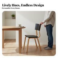 Nordic design arcd rearrest Wooden Chair full Wood Construction Household Furniture Designer Inspired Indoor Seating Minimalist Design for Apartment Dwellers, Interior Decorators, Dining Room, Kitchen, Restaurant, Reception Area