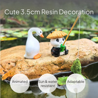 Resin panda figurine for aquarium
