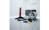 Labor-Saving Rolling Wheel Stand Easy to Clean Wheel Cleaning Stand Professional Grade Tire Wash Rack Heavy Duty for Mechanics, Garage