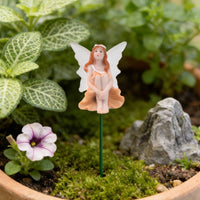 4 Pieces Fairy Garden Figurines Easy to Install Garden Fairy Decoration Cute