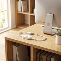 Desk Lamp and LED Lamp USB Switch with Dimmer Switch, USB LED Touch Switch Cable with PVC Material, Environmental Protection Wire, 0.5m Length