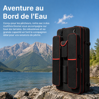 Fishing Bag with Compartment, Fishing Rod Case, Portable Large Capacity Backpack, 70cm Oxford Fabric