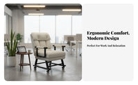 Two-PurposeUse Transformable resting Lounger Space-Saving Reclining Seat Extendable Footrest Computer Chair Ergonomic Design for telecommuting Workers, Students, gaming enthusiasts, Dorm Room, Study