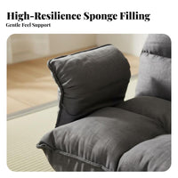 Adjustable floor Seat Light Luxury Aesthetic Adjustable spinerest padding Seat Foldable Design Multi-Angle Adjustment for Adults
