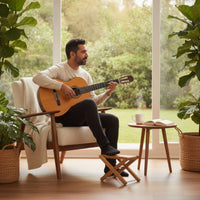 Guitar Footrest Stand Foldable Guitar Footrest Portable Music Footstool for Students, Rehearsal Home, Stage