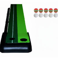 Easy Storage Automatic Ball Return Putting Mat Natural Slope Design Putting Practice Mat Sports Training Aid for Backyard