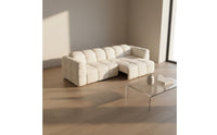Electric Recliner Sofa Bed Remote Control Convertible Sleeper Sofa Adjustable Headrest Teddy Fleece Sectional for Small Areas