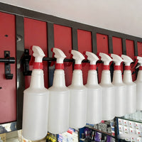 Wall Mount Spray Bottle Holder Minimalist Design Wall Mount Spray Bottle Organizer Car Detailing Storage Rack Space Saving