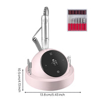 Nail Drill Machine with Bits Electric Rechargeable Nail Drill Appliance Compact Professional for Beginners, Home Salon