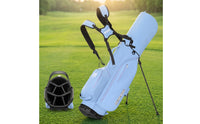 Golf Stand Bag Seven-Compartment Golf Bag with Stand Double Strap for Walking Golfers, Driving Range