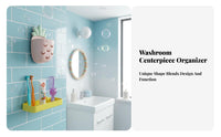 Drill Toothbrush Rack Easy Installation Wall Mounted Toothbrush Holder Space Saving Wall Mounted Washroom Holder for Women, Kids, Bedroom, Kitchen