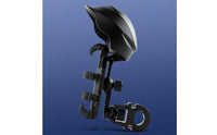 Phone Mount with Rain Cover Anti-Movement Phone Holder with Sun Visor Adjustable Angle Mobile Accessory for Motorcyclists