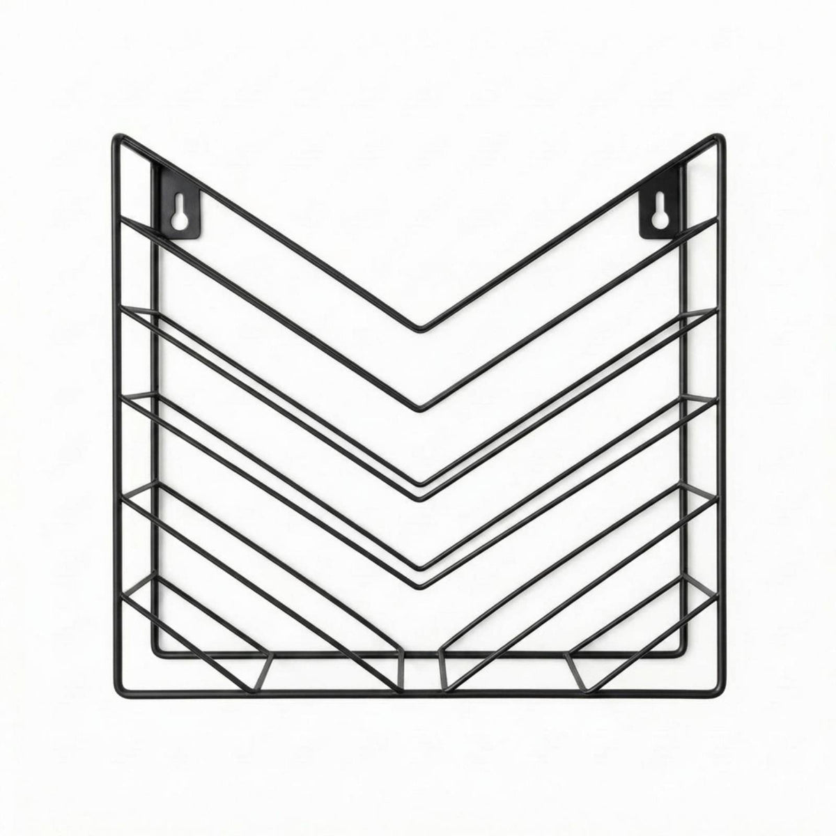 Metal Wire Magazine Holder Profile Wall-Mounted Magazine Rack Home Storage