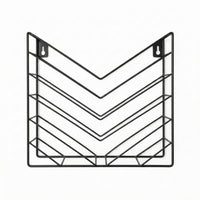 Metal Wire Magazine Holder Profile Wall-Mounted Magazine Rack Home Storage