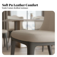 Modern Design Upholstered Dining Chair Ergonomic Backrest puffyBack Dining Chair Gold-Tone Legs Kitchen Seat Easy Assembly for Interior Designers, Homeowners, Families, Restaurant, Living Room, Bedroom
