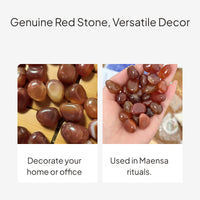 Garnet Chalcedony Polished Pebbles for Aquatic Decor