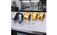 Engine Mount Bracket Aluminum Alloy Engine Bracket with Hardware 3 Hole for Cars Enthusiasts, Mechanics, Garage Projects