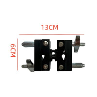 Compact Drum Clamp with Rod Adjustable Universal Drum Clamp Secure Percussion Mounting Bracket Sturdy for Drummers, Percussionists, Stage, Practice Rigs
