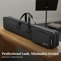 Thickened Padding Bamboo Flute Case Portable Design Bamboo Flute Storage Bag Zipper Closure for Musicians, Travel, Rehearsals, Performances