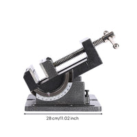 Tilting Drill Press Vise Industrial Swivel Vise with Graduated Base Stable for Machinists, Workshop, Workbench