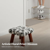 sturdy wood Legs Upholstered Shoe-Changing Bench Traditional Chinese Design Upholstered Changing Stool Soft Padded pad Entryway Seating Sturdy and long-lastinging for homeowners, Children, Expectant parents, Living Room, Bedroom, Closet