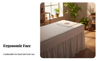 Highly Absorbent Massage Face Hole Towel Soft and Comfortable Face Hole Massage Table Cover Machine Washable for Estheticians, Spas