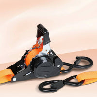 TangleTangle-Resistant Self Retracting Tie down Strap Heavy-Duty Automatic Tightening Cargo Strap Easy to Use Long-Lasting for Motorcycle