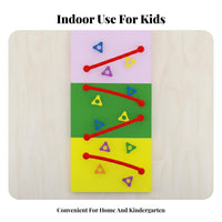 Kids Climbing Wall Develops Motor Skills Indoor Rock Climbing Wall Builds Strength & Coordination Playground Equipment for Children, Playroom, Bedroom