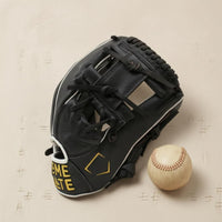 Pigskin Leather Young Baseball Glove Beginner Training Left-Hand Baseball Glove 11-Inch Fielding Glove Padded for Beginners