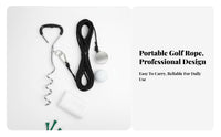 Portable Golf Swing Rope Practice Aid Compact Design Tethered Golf Ball Practice Aid Instant Feedback for Beginners, Backyard, Outdoor
