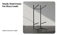 Space-Saving Exercise Ball Rack Commercial-Grade Multi-Tier Exercise Ball Stand Long-Lasting Metal Construction Heavy-Duty Steel