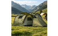Tunnel Camping Tent Arched Poles Tunnel Tent Guy Lines Outdoor Shelter for Families