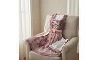 Dirndl Dress with Apron Floral Dirndl with Apron Traditional Bavarian Costume for Beer Festival
