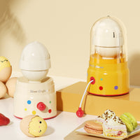 Hand-Powered Egg Shaker with Clear Dome Easy to Use Egg Shaker Compact Yolk Blender Child-Friendly for Home Cooks, Families, Breakfast Prep