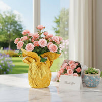 10 Pieces Matte Foil Pot Wrap Easy to Cut Home Decor for Florists