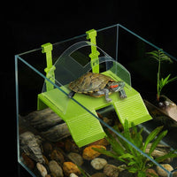 Large Mounted Turtle Basking Base, Basking Dock for Aquatic Species, Escape-resistant Turtle Basking Area, Over Tank Ramp Dock