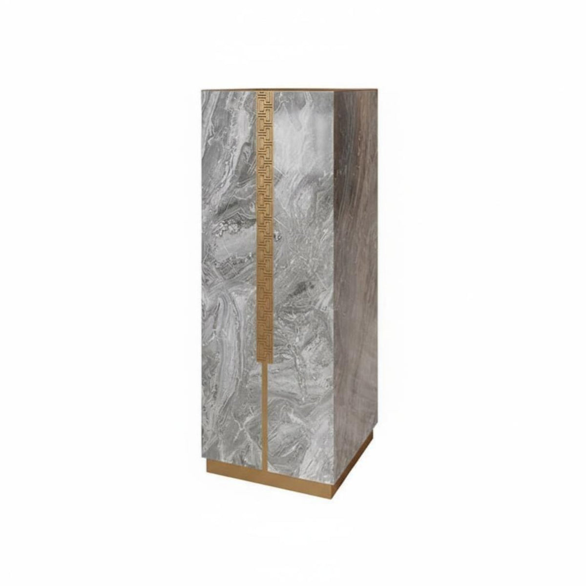 Floor-Standing Rectangular Display pillar Elegant Accent Piece Pedestal Stand Modern design Decorative Furniture Minimalist Design for Home Decorators, Interior Designers, Hotel Lobby, Living Room, Entryway, Showroom