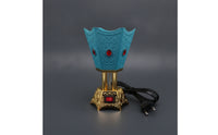 Electric Incense Burner Metal Electric Incense Burner Electric Censer Ornate Decorative for Home, Prayer Room