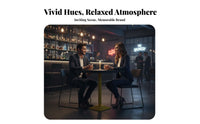 Sturdy Metal Frame utilitarian Booth Seating adaptable Design Cafe Table and Chairs Easy to Clean Commercial Furniture Space-Saving for Bar Owners, two-seater, Milk Tea Shop, Pub