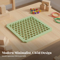 Educational Toy Climbing Frame H Single Ycomb Board Modular Design Hexagonal Pattern Play Panel Sensory Development Indoor Adventure Gym Part for Preschoolers, Toddlers, Children, Kindergarten, Nursery, Playroom, Living Room