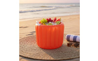 Easy to Inflate PVC Ice Tub Portable Inflatable Ice Container Lightweight Inflatable Beer Container Sturdy and Long-Lasting for Outdoor, Barbecue, Picnic
