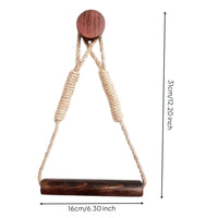 Rope Toilet Paper Holder Handmade Rustic Toilet Roll Hanger for Restroom
