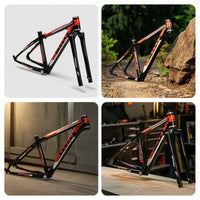 Aluminum Alloy Hardtail Mountain Bike Frame Tapered Mountain Bike Hardtail Frame Lightweight Rigid for Cyclists