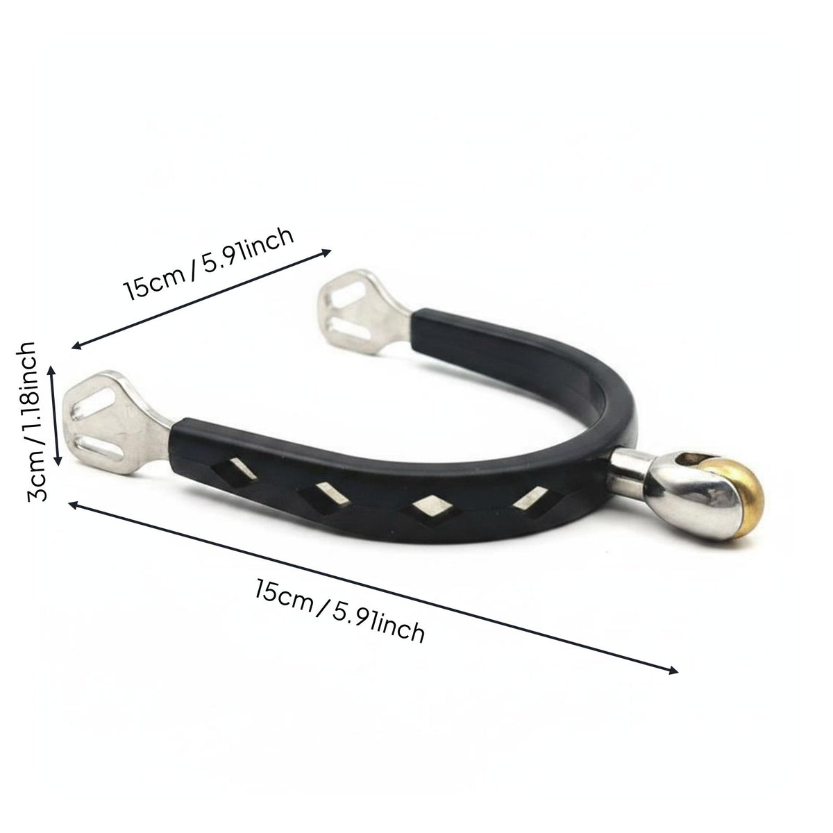 Equestrian Roller Equestrian Accessory Horse Friendly Rubber Coated Accessory Wear Resistant Riding Gear for Riders