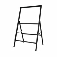 Foam Board Display Rack, Outdoor Freestanding Poster Stand, Foldable, Double-Sided, Windproof, Portable Sign Holder for Shop, Event
