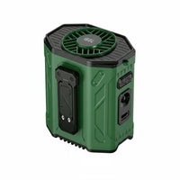 Long Battery Life Waist Clip Fan Powerful Airflow Hands-Unrestricted Fan Rechargeable Wearable Air Conditioner Digital Display for Camping