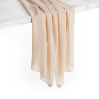 Solid Color Chiffon Headscarf with Magnetic Closure