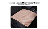 3 Pieces Cooling Backless Woven Seat Mat year-round Driver Seat pad Breathable Automotive Accessory Universal Fit for automobiles Owners, motorists, Commuters, warm Weather, Driving, routine Commute, route Trips