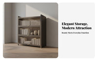 Figurine Display Cabinet Debris-Resistant Resistant Design Display Cabinet with Transparent Doors Glass Door Shelving Unit